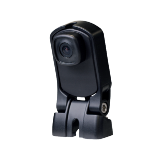 A small black compact camera mounted on a hinged swivel bracket, published on www.dasa.se.